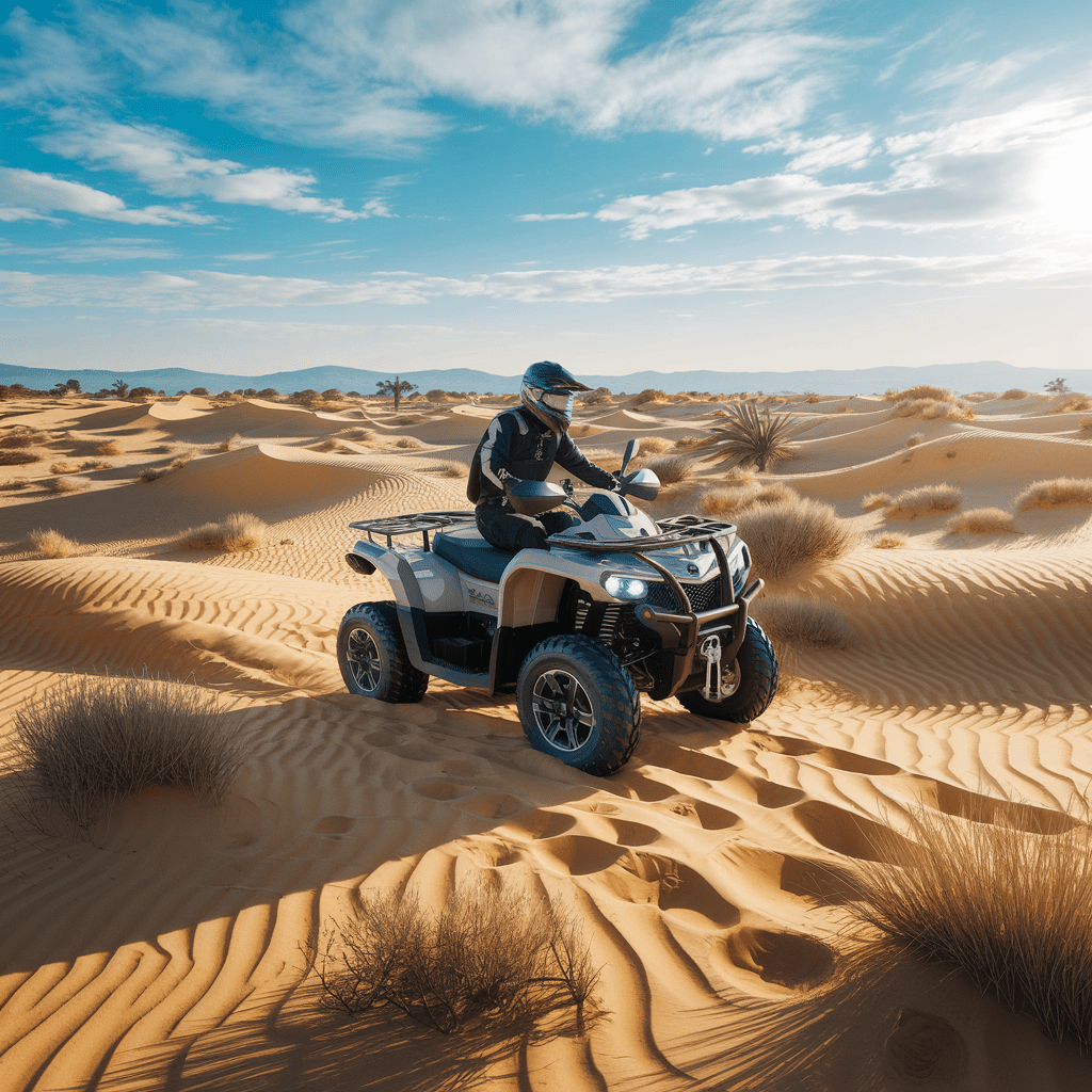 Aventure en quad à travers le désert