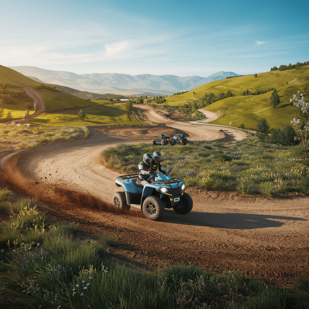 Circuit de quad : sensations fortes et paysages à couper le souffle