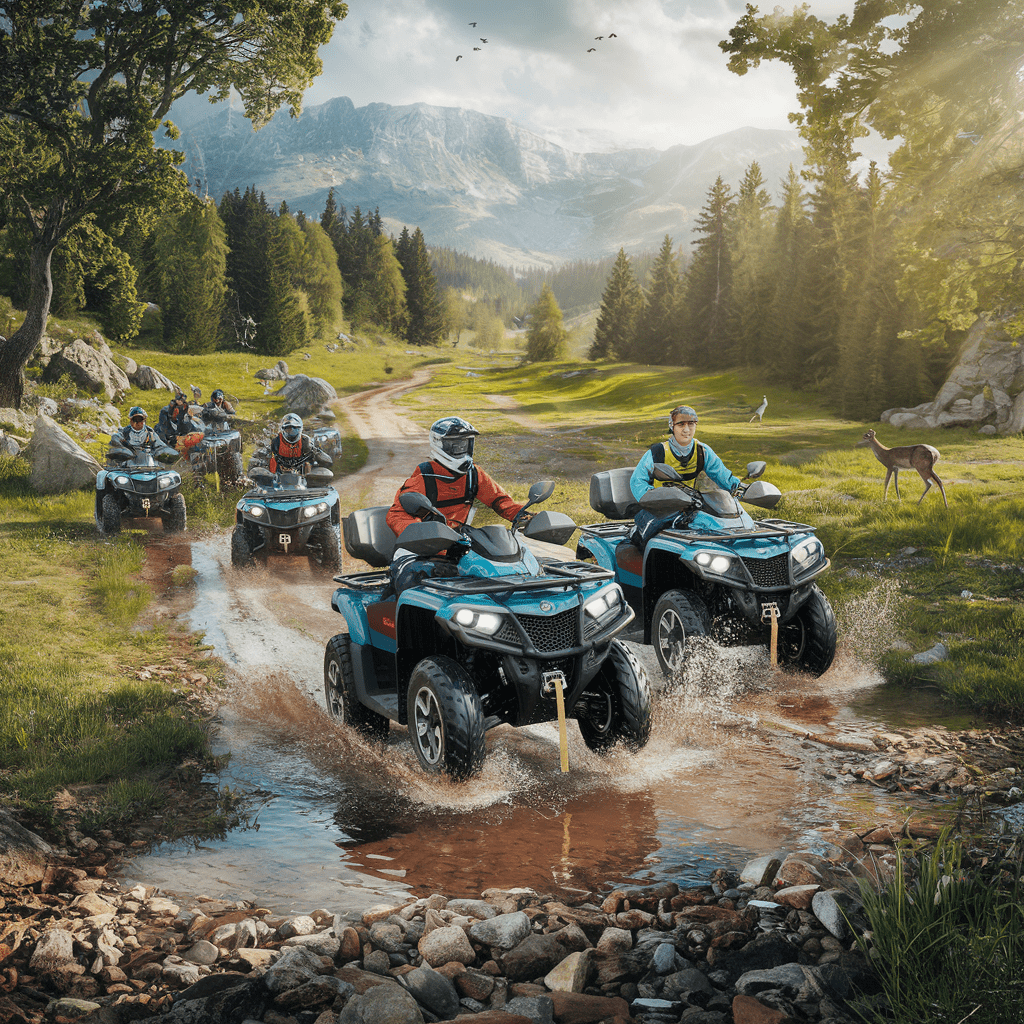 découvrez des aventures palpitantes en quad au cœur de la nature. explorez des terrains tout-terrain variés, vivez des sensations fortes et connectez-vous avec la beauté sauvage environnante. parfait pour les amateurs de sensations et les amoureux de la nature !