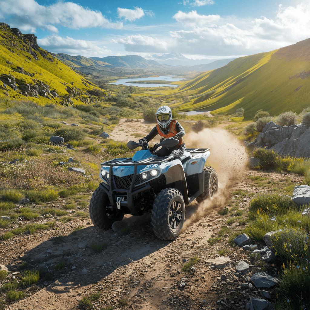 Expériences de conduite de quad à travers les paysages sauvages