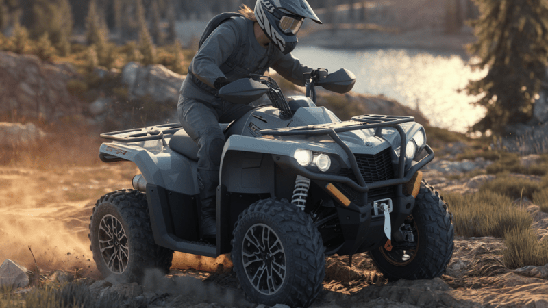 Exploration des terrains inexplorés en quad