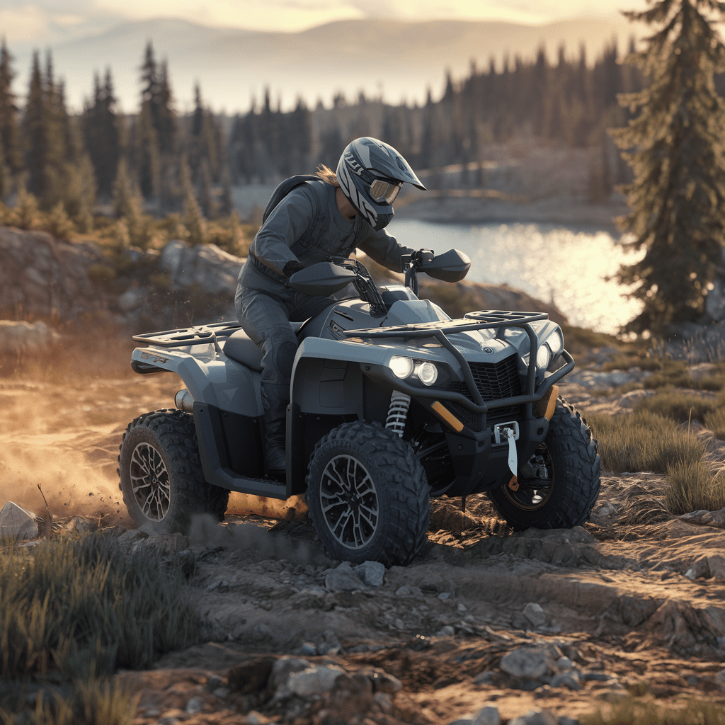 Exploration des terrains inexplorés en quad