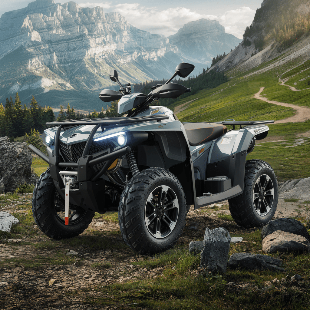Machines puissantes pour explorer le monde du quad